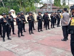 Polres Sinjai Terima 25 Personel BKO Brimob Bantu Pengamanan Pemilu 2024