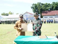 Kodim 1409/Gowa Gelar Upacara Pembukaan TMMD ke – 119 di Desa Panaikang