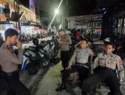 Pagi Hingga Dini Hari, Polres Pelabuhan Makassar tetap konsisten Kawal Rekapitulasi Surat Suara di Tingkat PPK