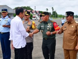 Pangdam XIV/Hsn Mendampingi dan Melaksanakan Pengamanan VVIP Terhadap Kunker Presiden RI di Wilayah Sulsel