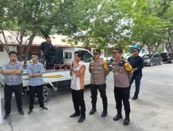 Kabag Ops Polres Sidrap Pimpin Personil Amankan Aksi Unjuk Rasa di KPU