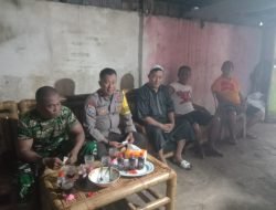 Sinergi TNI-Polri, Bhabinkamtibmas Pulau Barrang Lompu bersama Babinsa Jaga Kamtibmas Pasca Pemilu 2024