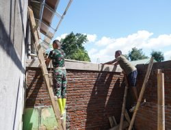 Program Pimpinan TNI AD, Pembangunan Rumah Dinas Swakelola Di Yonif 700/WYC Capai 71,94 Persen