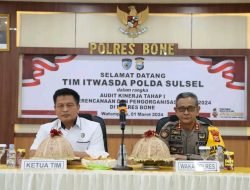Audit Kinerja Tahap I Aspek Perencanaan Dan Pengorganisasian T.A. 2024 di Polres Bone Berlangsung Lancar