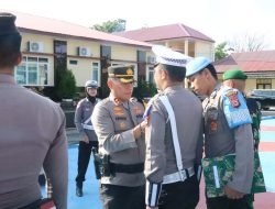 Kapolres Sidrap Pimpin Apel Gelar Pasukan Operasi Keselamatan Pallawa dan Pencanangan Aksi Keselamatan Jalan