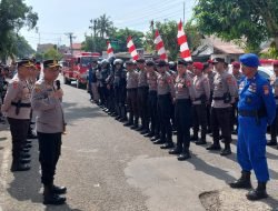 Kapolres Sinjai Pimpin Apel Kesiapan Pam Unjuk Rasa dari Aliansi Masyarakat Simpatisan Desa Kassi Buleng