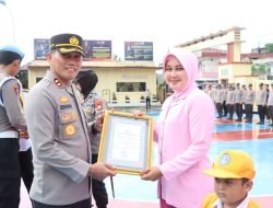 Personil Polres Sidrap Bersama Bhayangkari Serta Pelajar Diganjar Penghargaan, Ini Prestasinya