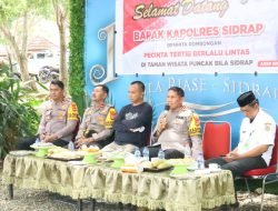 Kapolres Sidrap Pimpin Touring Sosialisasi Ops Keselamatan Pallawa 2024