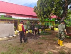 Pengerjaan Perbaikan Sekolah Terus Dikebut Satgas TMMD Gowa