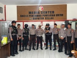 Tim Patroli Polres Sinjai Sambangi Kantor KPU dan Bawaslu