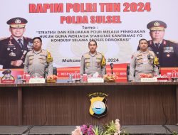 Kapolda Sulsel Pimpin Rapim Polri Tahun 2024 Polda Sulsel