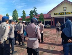 Hari Libur,Personel Polres Sinjai Yang Terlibat Ops Keselamatan dan OMB Kembali Apel Siaga