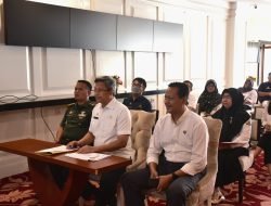 Pamen Ahli Bid Ekonomi Mewakili Pangdam XIV/Hsn Hadiri Rakor Pengendalian Inflasi Secara Virtual