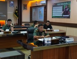 Pangdam XIV/Hsn Mengikuti Rakor Antisipasi dan Penanggulangan Karhutla Tahun 2024 Secara Virtual