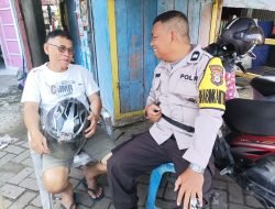 Ngobrol Bersama Warga, Bhabinkamtibmas Tabaringan Sampaikan Himbauan Kamtibmas Ramadhan