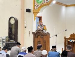 Kapolres Sidrap Melaksanakan Safari Ramadhan di Masjid Raya Rappang