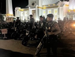 Personel Polres Gowa Amankan Shalat Tarawih di Sejumlah Masjid di Wilayah Kabupaten Gowa