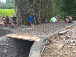 Satgas TMMD Kebut Pembangunan Plat Duiker