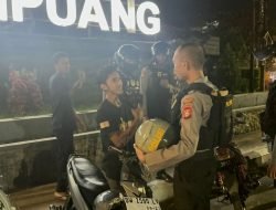 Antisipasi Guantibmas, Satuan Samapta Polres Sinjai Rutin Patroli Malam Sasar Tempat Keramaian
