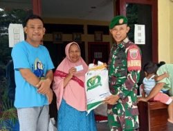 Pantau Wilayah Babinsa Bantu Distribusikan Bantuan Cadangan Beras Pemerintah