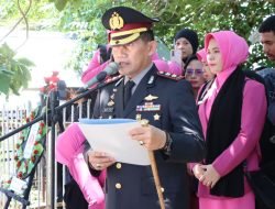 Kapolres Sidrap Bertindak Sebagai Irup Dalam Upacara Pemakaman Almarhum IPDA Heronimus