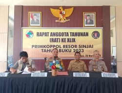 Polres Sinjai Gelar Rapat Anggota Tahunan (RAT) Primkoppol Resor Sinjai Tahun Buku 2023