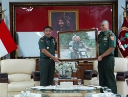 Kebersamaan dan Jalin Silaturahmi, Pangdam XIV/Hsn Sambut Audiensi Pangdivif-3/Kostrad