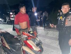Personel Sat Samapta Polres Sidrap Melakukan Patroli Untuk Cegah Gangguan Kamtibmas dan Balap Liar