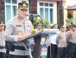 AKBP Erwin Syah Pimpin Upacara Penyerahan Jabatan Kasat Lantas Polres Sidrap
