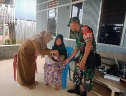 Cegah Stunting dan Wujudkan Balita Sehat,Babinsa Dampingi Petugas Posyandu