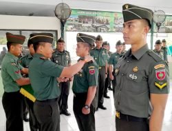 Dandim 1409 Gowa Pimpin Upacara Kenaikan Pangkat Periode 1 April 2024