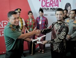 Pangdam XIV/Hsn dan Forkopimda Sulsel Saksikan Peresmian Penerbangan Perdana Lion Air Rute Makassar – Banjarmasin di Bandara Sultan Hasanuddin