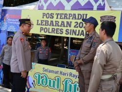 Hari Pertama Ops Ketupat 2024, Wakapolres Sinjai Pantau Pos Pengamanan
