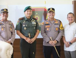 Tingkatkan Sinergitas TNI-Polri,Kapolres Gowa Sambangi Divif 3 Kostrad Pakkatto