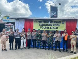 Cek Kesiapan Personel,Waka Polres Sinjai Pantau Pos Pam Ops Ketupat di Bikeru