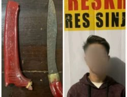 Bawa Sajam Tanpa Izin,Seorang Pria Diamankan Sat Reskrim Polres Sinjai