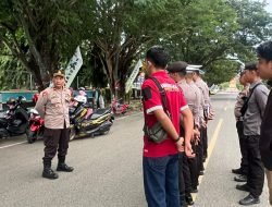 Kapolres Sinjai Turunkan Personil Amankan Rute Yang Dilalui Peserta Fun Run