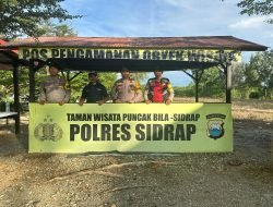 Kapolsek Pitu Riase Pimpin Langsung Pengamanan Objek Wisata Pasca-Lebaran