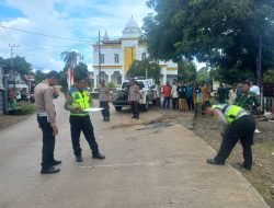Satlantas Polres Gowa Lakukan Olah TKP Kecelakaan Maut di Dusun Gangang Baku Desa Tanah Karaeng