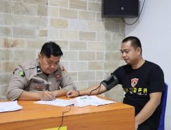 130 Personil,Polres Pelabuhan Makassar lakukan Rikkes Berkala 2024 dari Biddokkes Polda Sulsel