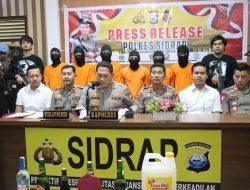 Kapolres Sidrap Rilis Hasil Operasi Kegiatan Rutin yang Ditingkatkan dan Hasil Operasi Ketupat