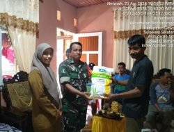 Babinsa 08 Bontonompo Salurkan Bibit Jagung Kepada Warga