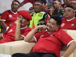 Polres Pelabuhan Makassar bersama Masyarakat Gelar Nobar Timnas Indonesia di Semifinal Piala Asia U-23 akan