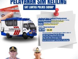 Mudahkan Masyarakat, SIM Keliling Polres Sidrap Akan Hadir di Watang Pulu dan Dua Pitue