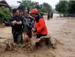 Reaksi Cepat Koramil 02 Suli dan Basarnas,Evakuasi Warga Terdampak Banjir di Desa Malela Kecamatan Suli Barat