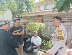 Sembari pantau wilayah, Bhabinkamtibmas Tabaringan Ajak Warga Sukseskan Pilkada Serentak