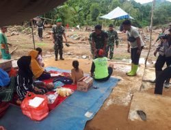 Pangdam XIV/Hsn Meninjau Lokasi Bencana Alam di Kab. Luwu Pasca Bencana Banjir dan Tanah Longsor