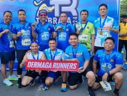 Komunitas Run Polres Pelabuhan Makassar ambil bagian dalam event Run Tribrata 2024