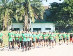 Jaga Kemampuan dan Fisik Prajurit Kodim 1409 Gowa Laksanakan Beladiri Taktis dan Lari Aerobik