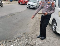 Satlantas Polres Gowa SurveyJalan Rusak di Poros Malino